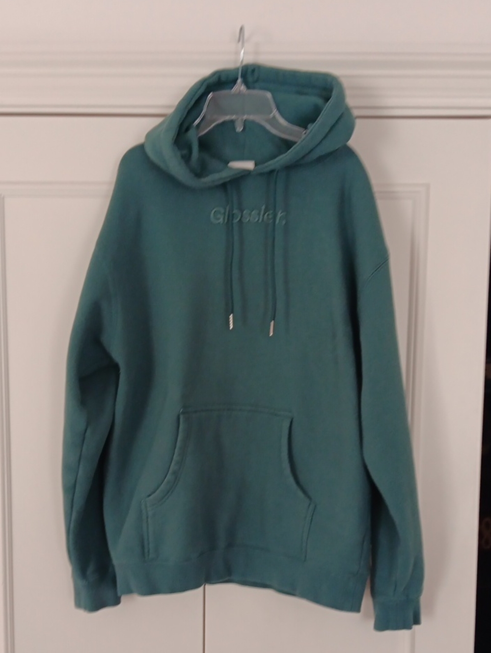 Glossier Teal Hooded Sweatshirt -